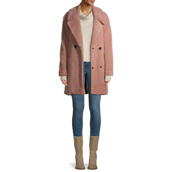 Lucky Brand Women's Teddy Bear Faux Sherpa Coat.
Size Large. 
Pristine Condition - Picture 2 of 4